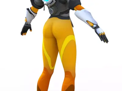TRACER Lena Oxton  Overwatch Hero 3D model
