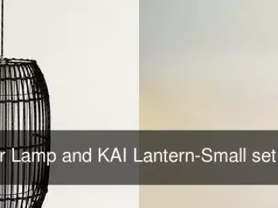 KAI Z Floor Lamp and KAI Lantern-Small set 3D Model Pack