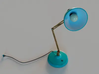 Table Lamp - MAYA rigged and Blender Low-poly 3D model
