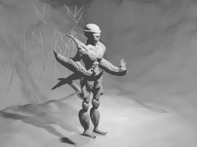 alien warrior 3D model