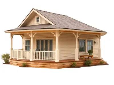 Charming Cottage model pack Low-poly 3D model