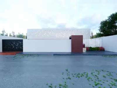 3D Model Modern Luxury House in the Capital Low-poly 3D model