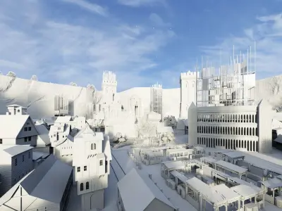 Fantasy City 3D model
