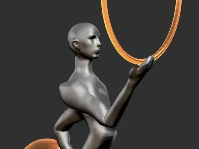  LAMP STATUE MODERN SCULPTURE 3D print model