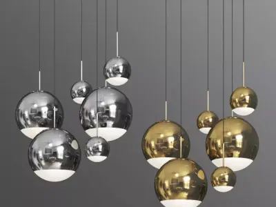 Mirror Ball Pendants Tom Dixon 3D model