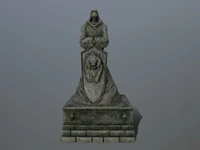 statue 03 Low-poly 3D model