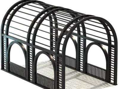 Walk Way Shade 02 3D model