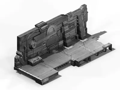 Machinery - Wall 02 3D model