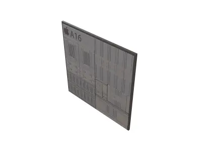 Apple CPU A16 Framework v1 003 Low-poly 3D model
