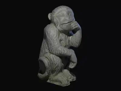 Monkey Statue 3D model