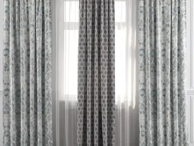 Curtain Set 31 3D model