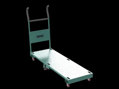 Freight roughneck light green Low-poly 3D model