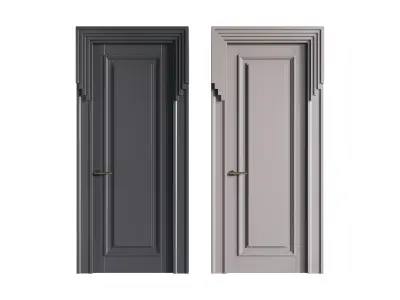 Modern entrance door 48 3D model