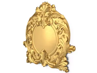 Cartouche classic decorative ornament cnc 3d printing stl 08 3D print model purchase