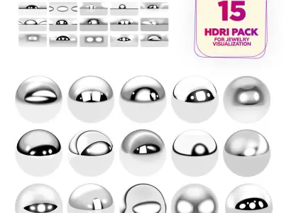 Studio HDRI Maps for Jewelry Rendering Pack 2 Texture