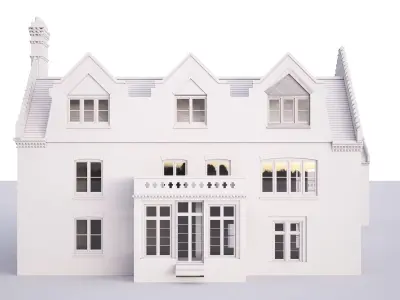 British House Broadoaks Mansion 3D model