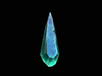 Low Poly Gem Pbr Set gemstone Low-poly 3D model