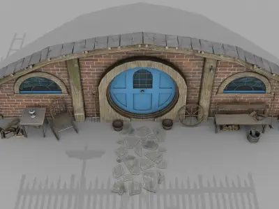 Halfling Home Collection Low-poly 3D model