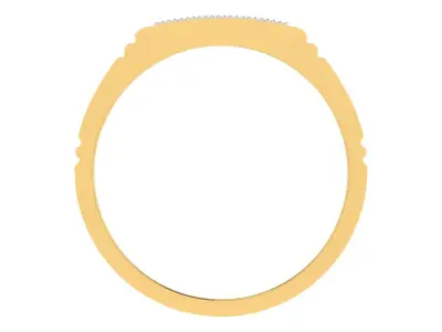 Light Weight Yellow Gold Diamond Ring  -ZA RN 4196 3D print model