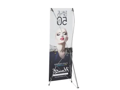 Advertising Banner Stands BLENDER 3D Model Cycles 3D model