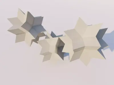 Quasicrystal Math Object -Gyroid Voronoi 3D print model