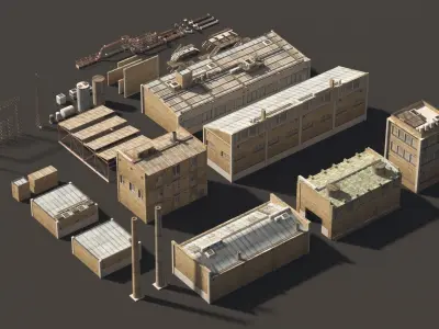 industry building kit 3D model