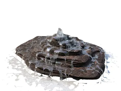 3 Rock fountain 3D model