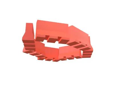 Road Barriers v4 002 Low-poly 3D model