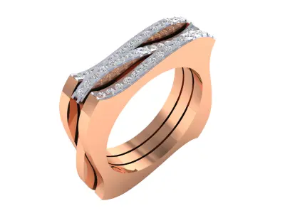 Women Ring Render 3dm STL MTL SLC JCD OBJ IGS FBX Details 3D print model