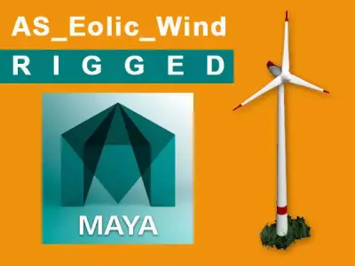 AS eolic wind rigged Free low-poly 3D model
