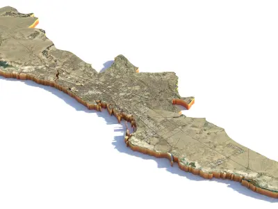Jeddah Full City in Saudi Arabia 3D model
