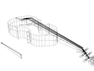 Viola violin 3D model
