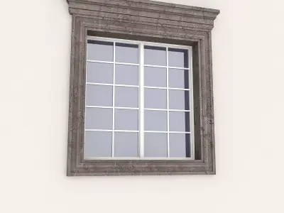 Window Frame 14 Low-poly 3D model