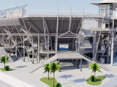 Arena GNP Seguros - Acapulco Mexico 3D model