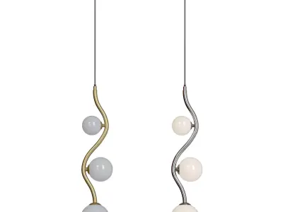 Pendant lamp Uva MOD059PL-03CH and MOD059PL-03G 3D model