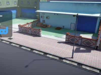 Old Factory 3D model purchase