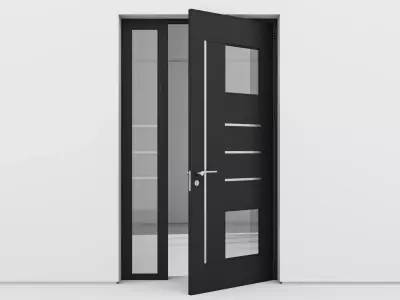 Aluminium door 143 3D model