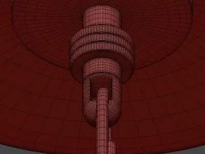 RH 1920S ODEON CLEAR GLASS  3D model