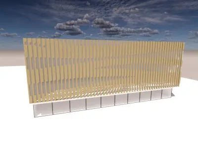 Flowing architectural white skin parametric rhino 3D model