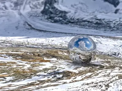 Aletsch Glacier Ultra-Realistic HDRI 8K 3D model