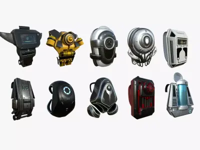 10 SciFi Backpacks AJ Collection - Fashion Character Design