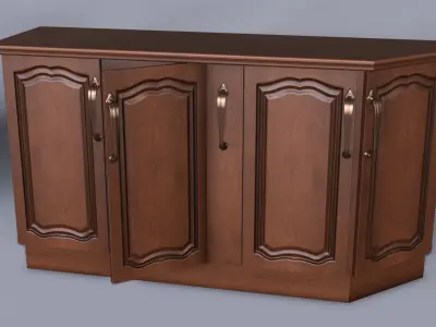 Kitchen Classic Low-poly 3D model