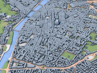 Florence Cathedral Italy 3D model