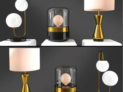Table Lamp Collection 2 3D model