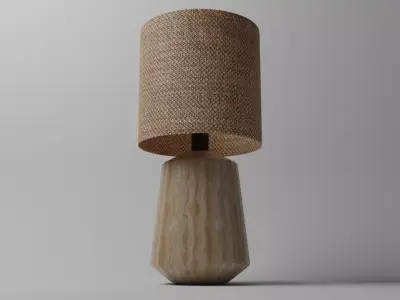 Lamp 3D Model table with shade 3D model purchase