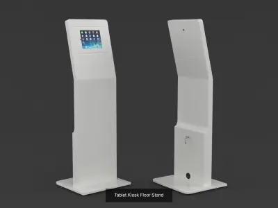 Kiosk Collection lcd digital signage display 3D Model Pack