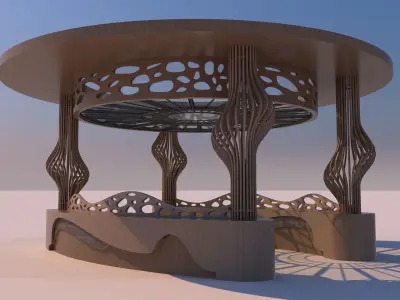 0189 - Parametric Pergola 3D model