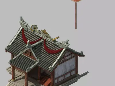 Game City - Building - Armor Shop 2701 3D model