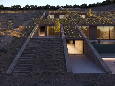 Ncaved House MOLD Architects 3D model