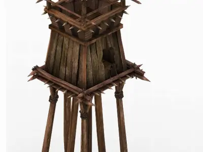 Game Desert - Building - Sentinel 01 3D model
